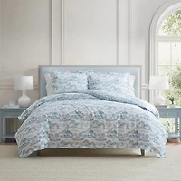 Martha Stewart Farmhouse Toile Easy Care Duvet Cover Set