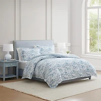 Martha Stewart Farmhouse Toile Easy Care Duvet Cover Set