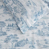 Martha Stewart Farmhouse Toile Easy Care Duvet Cover Set