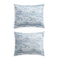 Martha Stewart Farmhouse Toile Easy Care Duvet Cover Set