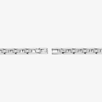 Mens Stainless Steel Solid 8 3/4 Inch Link Bracelet