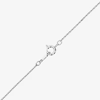 (G / Si1-Si2) Womens 1 CT. T.W. Lab Grown White Diamond Sterling Silver Cross 18 Inch Pendant Necklace