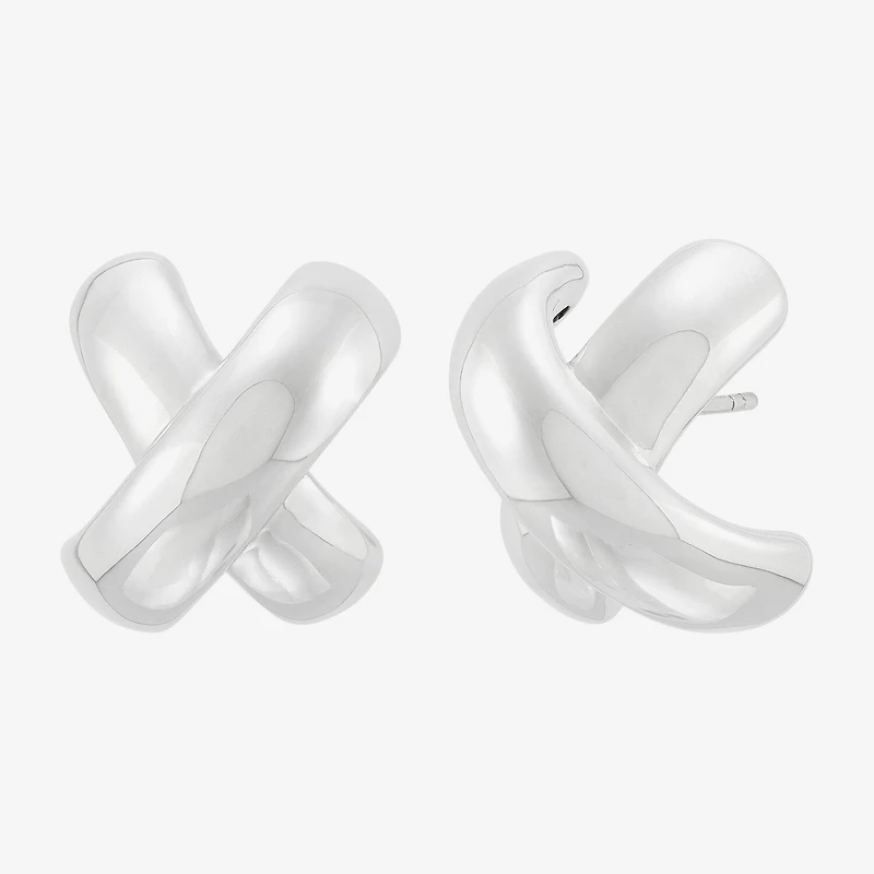 Limited Quantities! Sterling Silver 18mm Stud Earrings