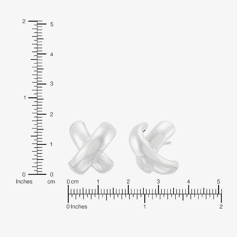 Limited Quantities! Sterling Silver 18mm Stud Earrings