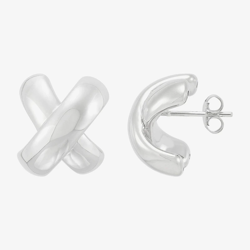 Limited Quantities! Sterling Silver 18mm Stud Earrings