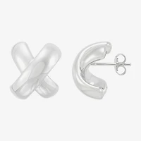 Limited Quantities! Sterling Silver 18mm Stud Earrings