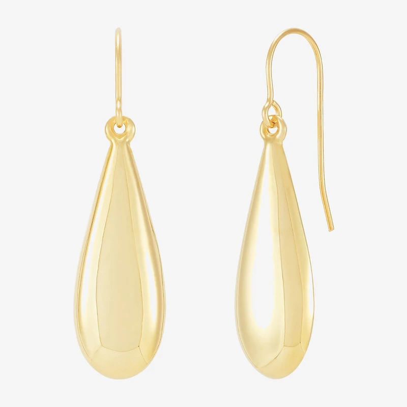 Limited Quantities! Womens 10K Gold Drop Earrings