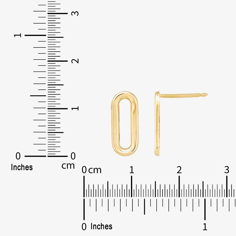 Limited Quantities! 10K Gold 13.8mm Stud Earrings