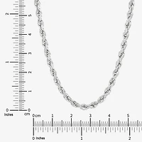 Limited Quantities! Womens 14K White Gold 22 Inch Rope Chain Necklace