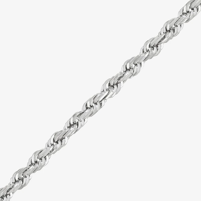Limited Quantities! Womens 14K White Gold 22 Inch Rope Chain Necklace