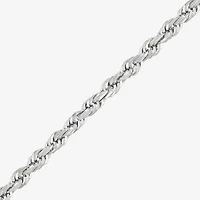 Limited Quantities! Womens 14K White Gold 22 Inch Rope Chain Necklace