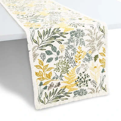 Linden Street Arbor Leaves Table Runner