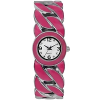 Womens Colorful Twist Bangle Watch