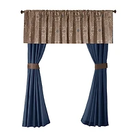 Madison Park Essentials Parker Jacquard Embroidered 24-pc. Complete Bedding Set with Sheets and Window Treatments