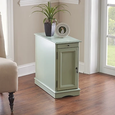 Linon Butler Storage Chairside Table