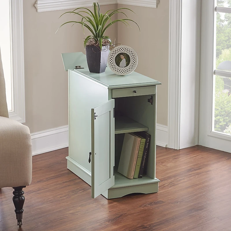 Linon Butler Storage Chairside Table