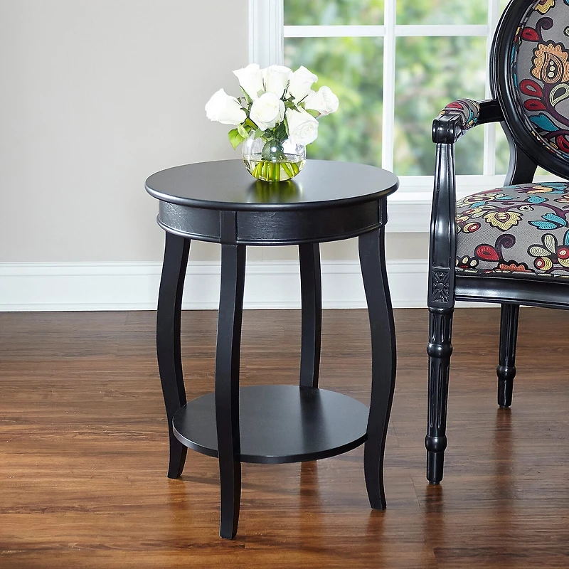 Linon Round Table Chairside