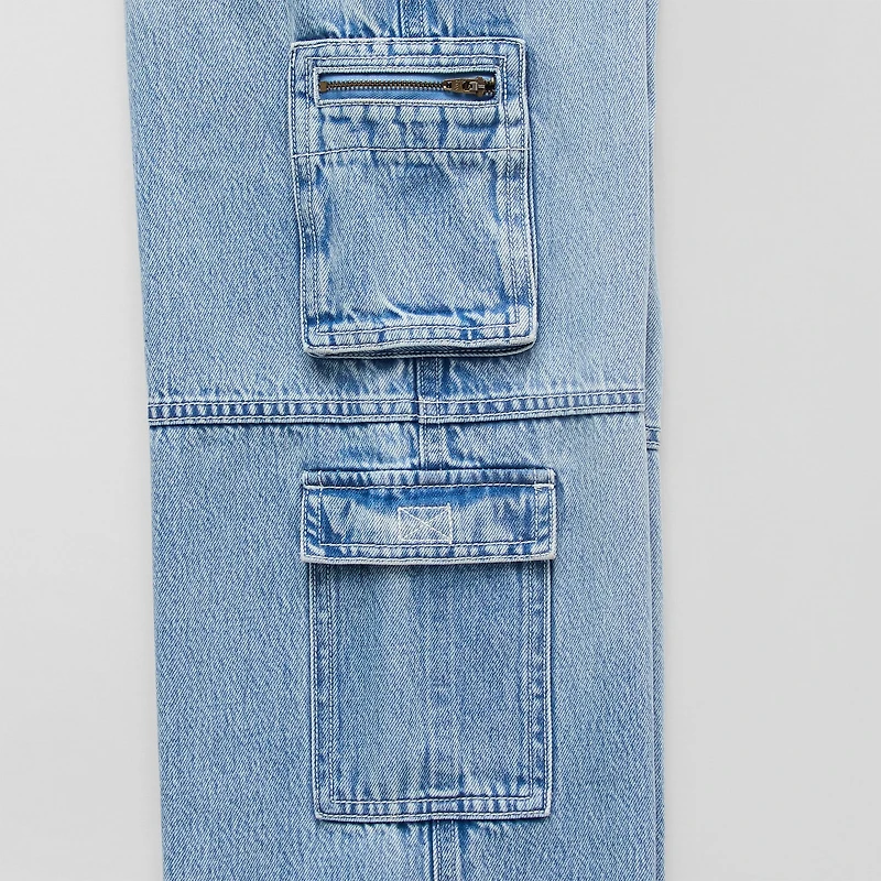 Thereabouts Little & Big Kid Girls Cargo Low Rise Loose Fit Jean