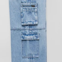 Thereabouts Little & Big Kid Girls Cargo Low Rise Loose Fit Jean