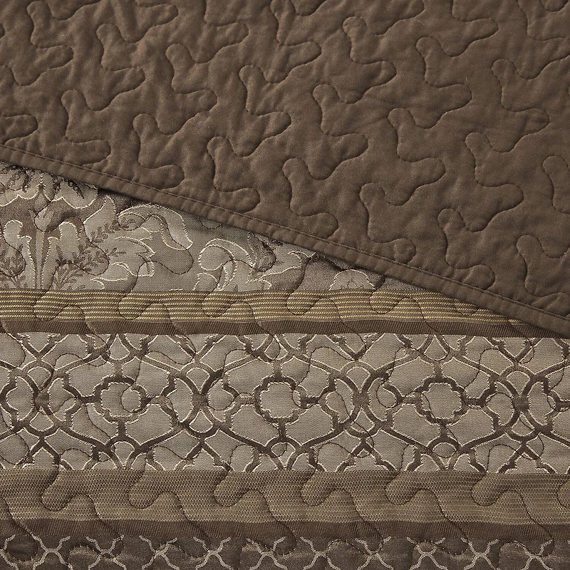 Madison Park Venetian 5 Piece Reversible Jacquard Bedspread Set
