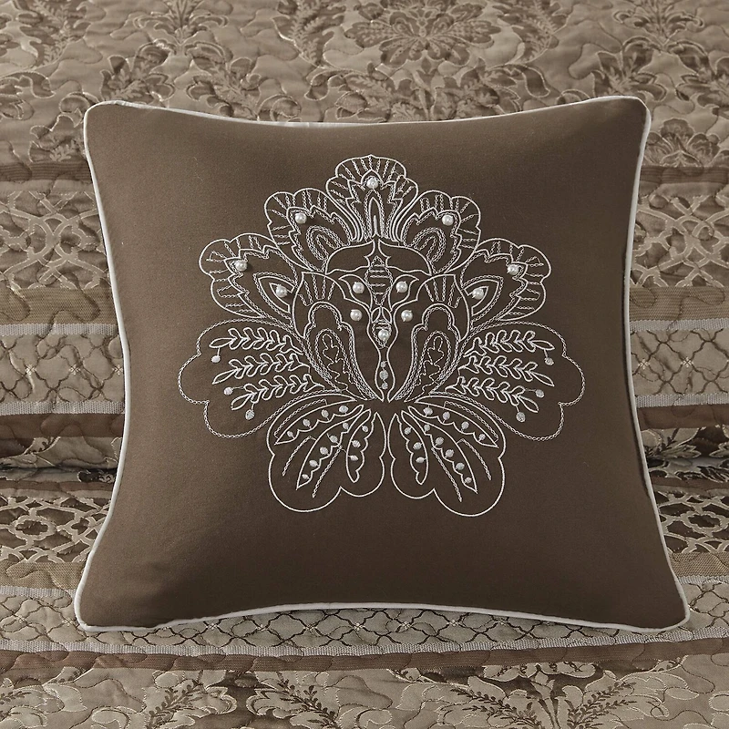 Madison Park Venetian 5 Piece Reversible Jacquard Bedspread Set