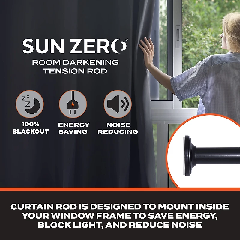 Sun Zero Blackout 5/8 Adjustable Tension Rod