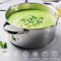 Tramontina Tempo Tri-Ply Stainless Steel 5-qt. Dutch Oven