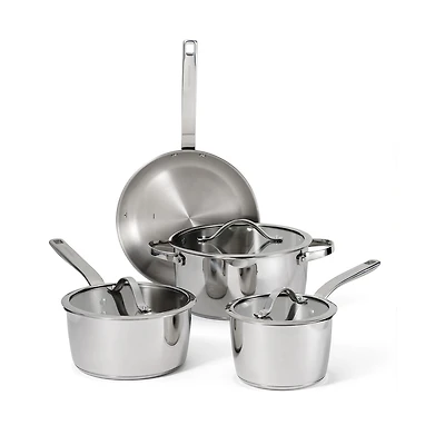Tramontina Tempo Tri-Ply Stainless Steel 7-pc. Cookware Set