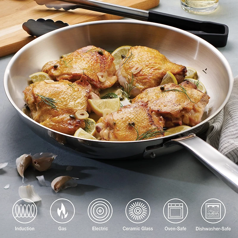 Tramontina Tempo Tri-Ply Stainless Steel 14-pc. Cookware Set