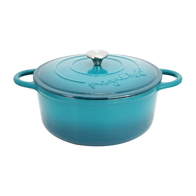MegaChef Enameled Cast Iron 6.35-qt. Round Dutch Oven