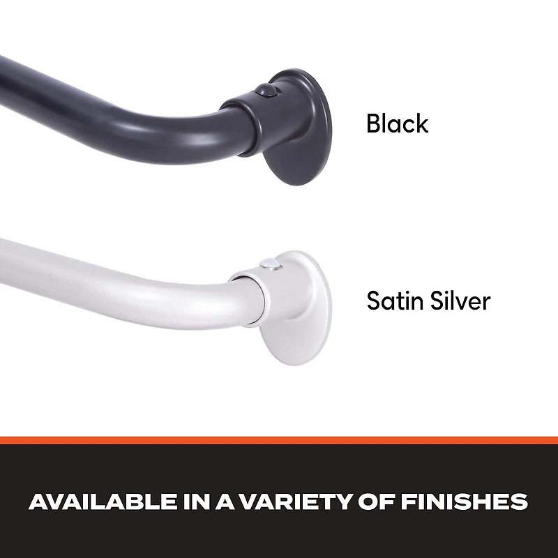 Sun Zero Blackout Wrap Around 5/8 Adjustable Curtain Rod