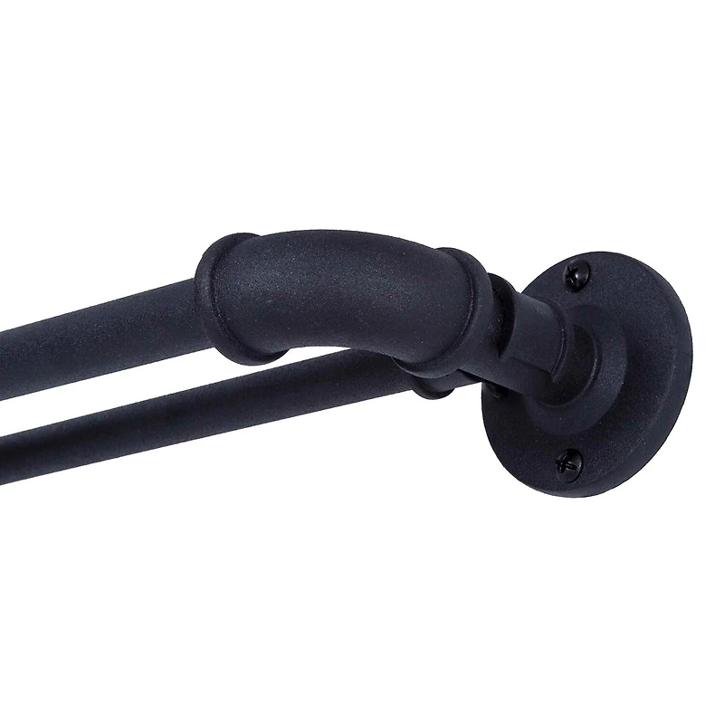 Sun Zero Room Darkening Bronn Industrial 3/4 Double Curtain Rod