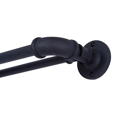 Sun Zero Room Darkening Bronn Industrial 3/4 Double Curtain Rod