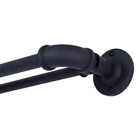 Sun Zero Room Darkening Bronn Industrial 3/4 Double Curtain Rod