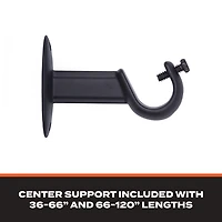 Sun Zero Room Darkening Philip 3/4 Curtain Rod