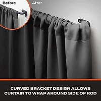 Sun Zero Wrap Around 3/4 Adjustable Curtain Rod