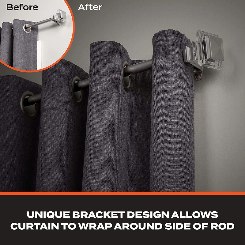 Sun Zero Faith 3/4 Adjustable Curtain Rod