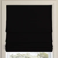 Sun Zero Pryer Energy Saving Cordless 100% Blackout Roman Shade