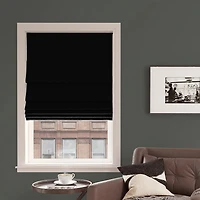 Sun Zero Pryer Energy Saving Cordless 100% Blackout Roman Shade