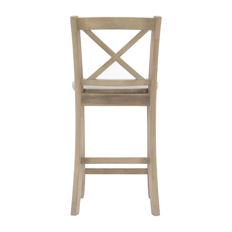 Linon Tarlton Counter Height Bar Stool
