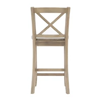 Linon Tarlton Counter Height Bar Stool
