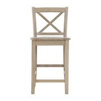 Linon Tarlton Counter Height Bar Stool