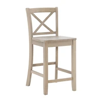Linon Tarlton Counter Height Bar Stool