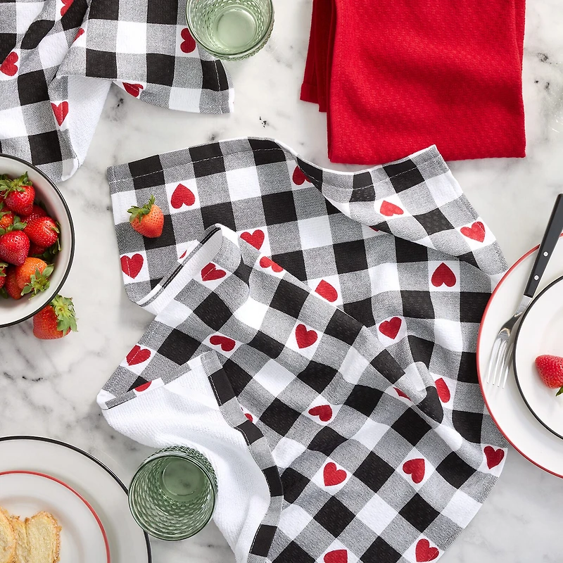 Martha Stewart Love Check 3-pc. Kitchen Towel Set