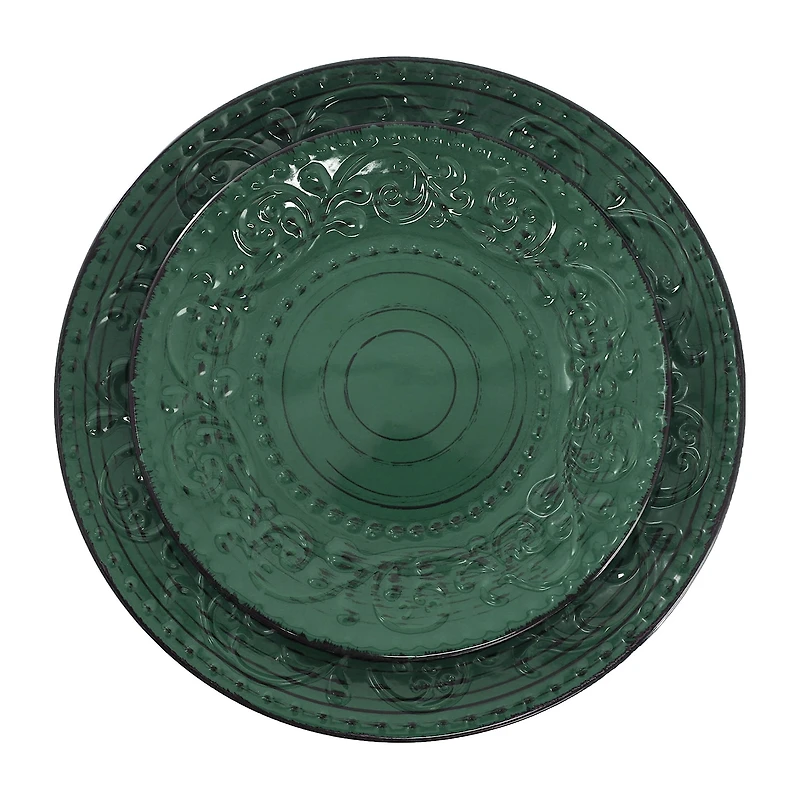Elama Malibu Sea Glass Dg 16-pc. Stoneware Dinnerware Set