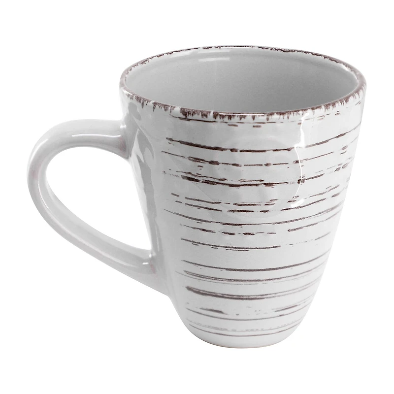 Elama Malibu Calcite 16-pc. Stoneware Dinnerware Set