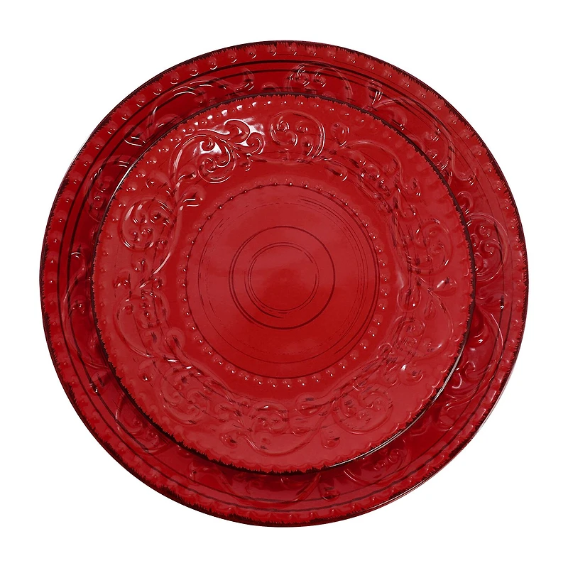 Elama Malibu Ocean Bloom 16-pc. Stoneware Dinnerware Set