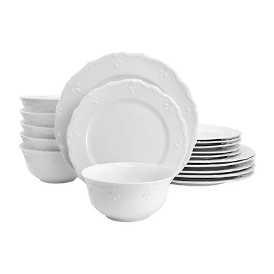 Elama Henryi 18-pc. Porcelain Dinnerware Set