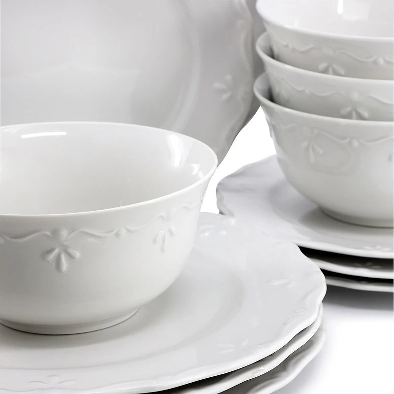 Elama Henryi 18-pc. Porcelain Dinnerware Set