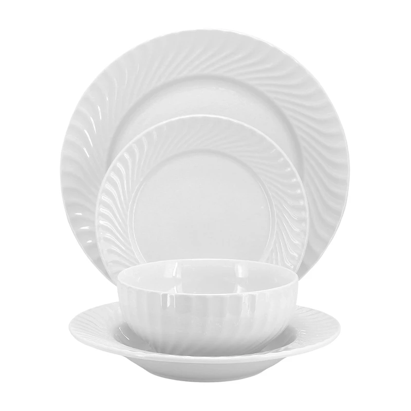 Elama Julia 16-pc. Porcelain Dinnerware Set